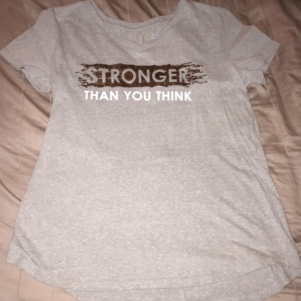 Stronger than you think workout top